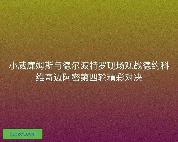 小威廉姆斯与德尔波特罗现场观战德约科维奇迈阿密第四轮精彩对决